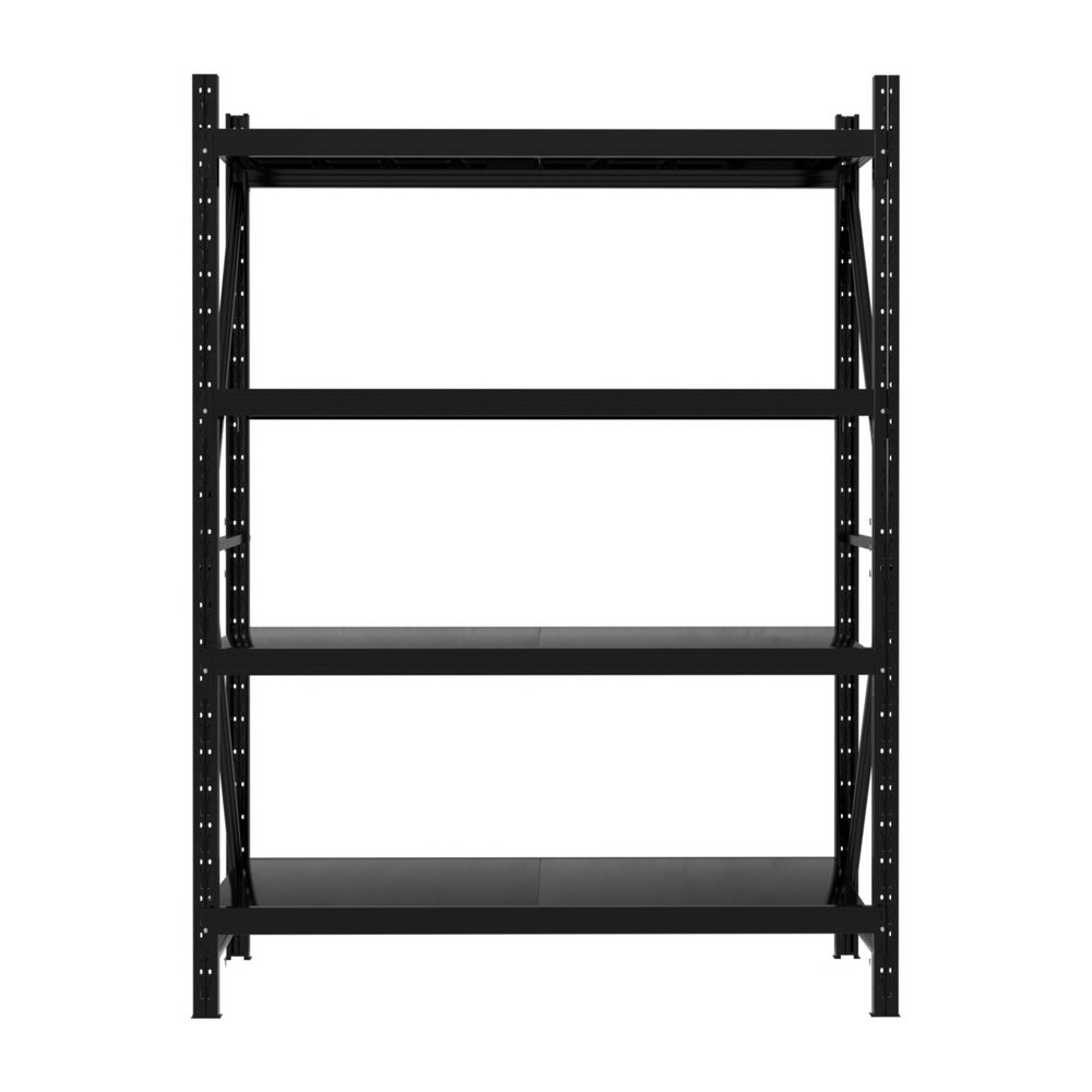 Giantz Warehouse Rack 1.5x2m 200kg Shelf, Black view 3