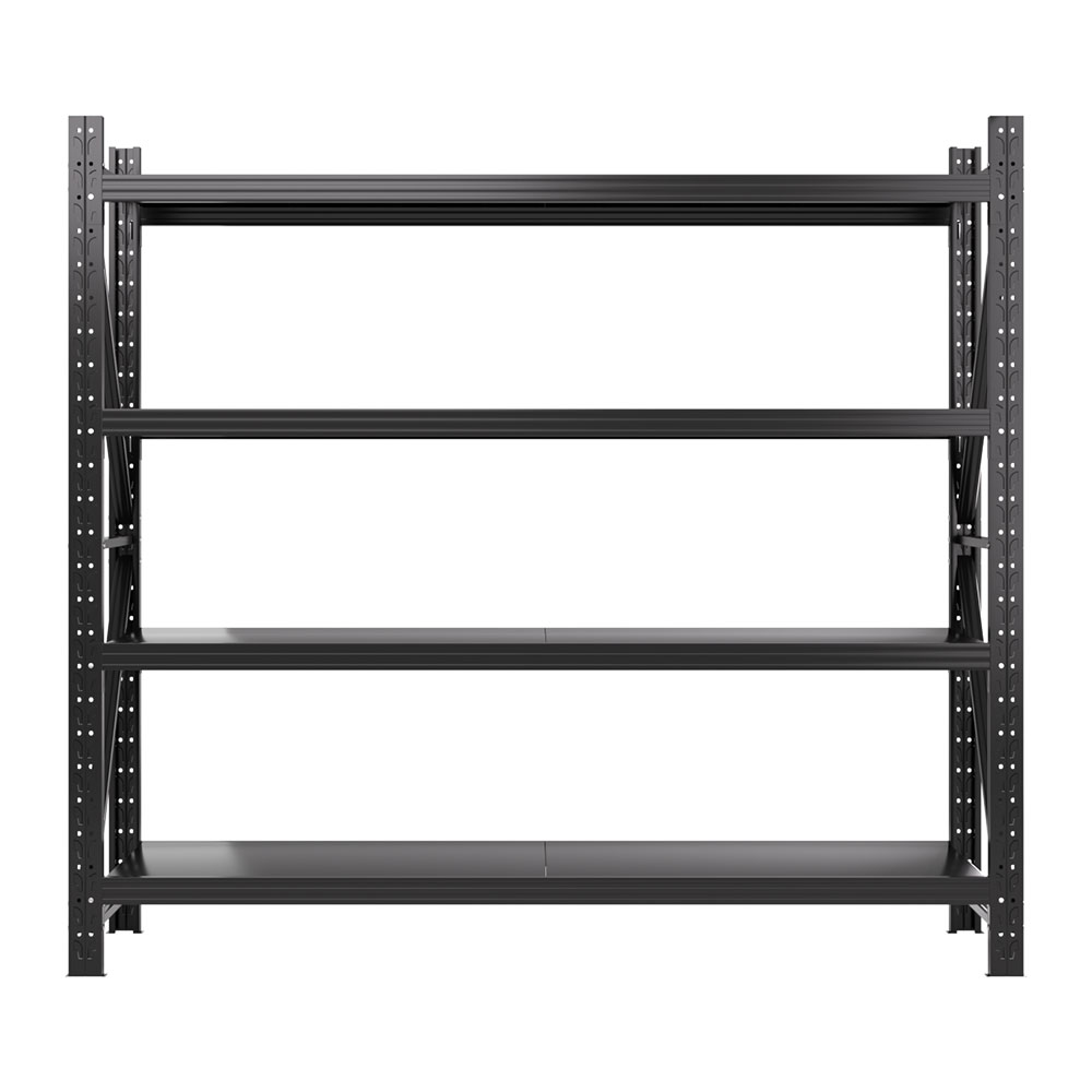 Giantz Warehouse Rack 2x1.8m 200kg Shelf, Black view 3