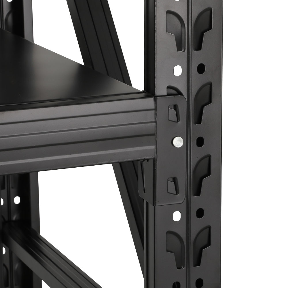 Giantz Warehouse Rack 2x1.8m 200kg Shelf, Black view 4