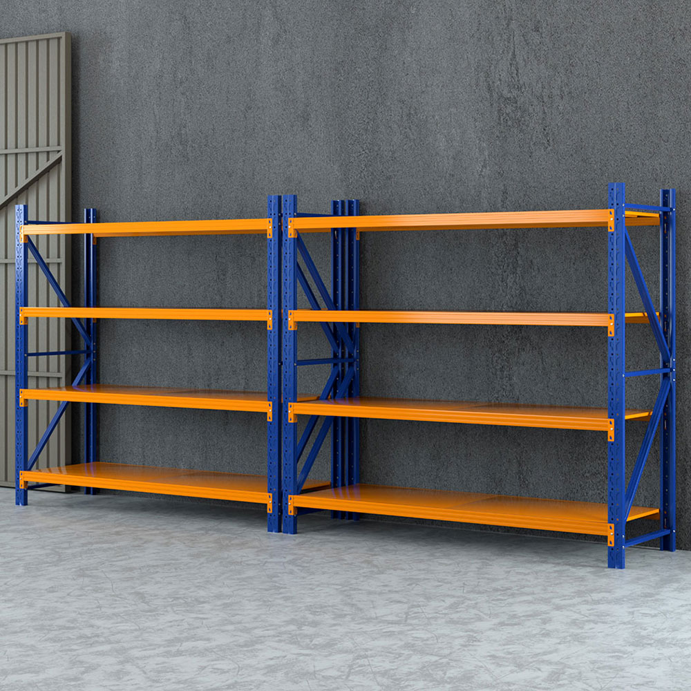 Giantz Warehouse Shelving Rack 4x1.8m Double Bay