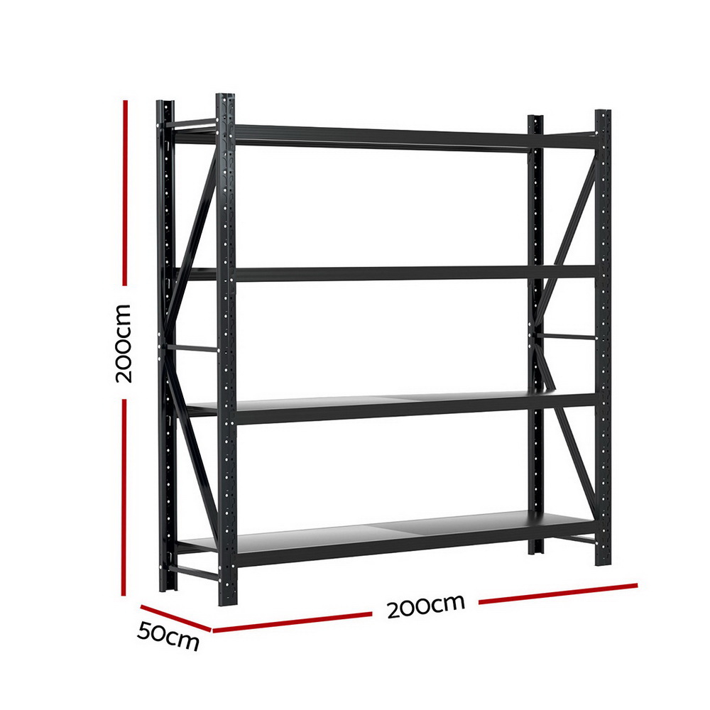 Giantz Warehouse Shelving Garage Rack, Four Bay Sizes view 2