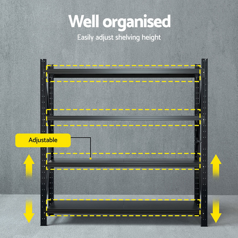 Giantz Warehouse Shelving Garage Rack, Four Bay Sizes view 5