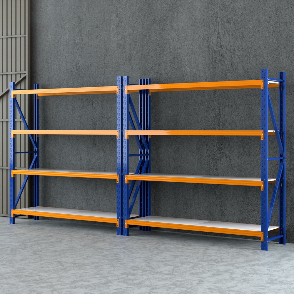 Giantz Garage Shelving Warehouse Rack 4x2m Twin Bay