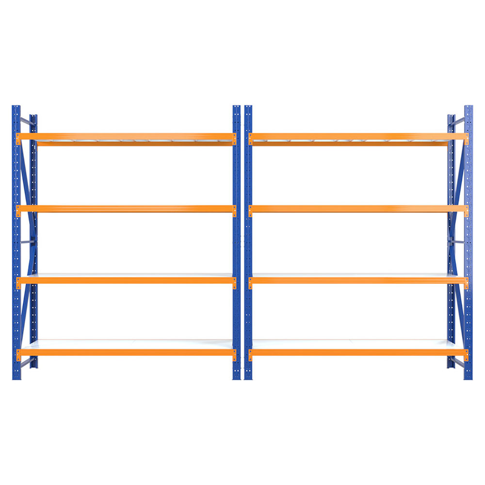 Giantz Warehouse Rack 4x2.4m 200kg Shelf Double Bay view 3