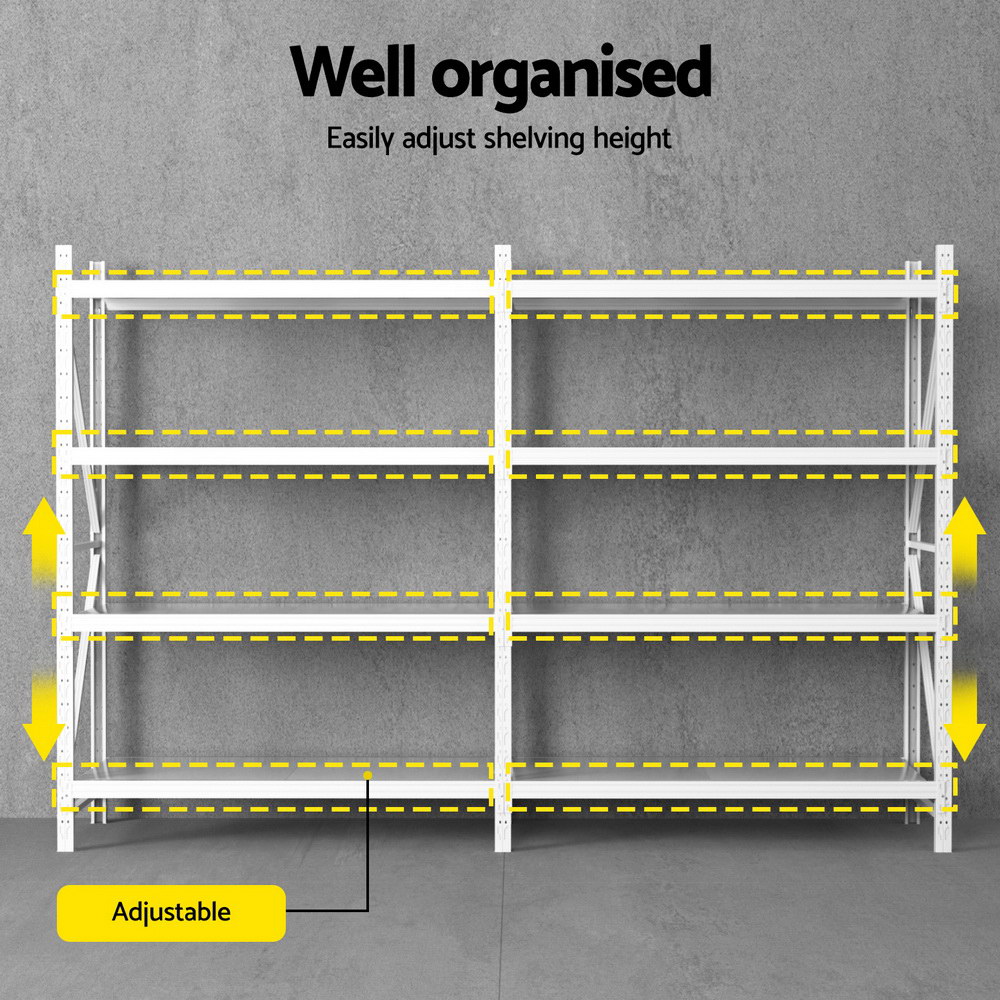 Giantz Warehouse Rack 3x2m 200kg Per Shelf view 5