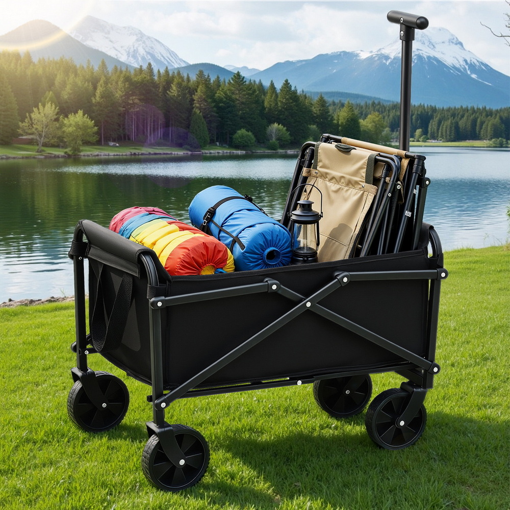 Gardeon Folding Garden Cart Oxford Cloth Steel Frame