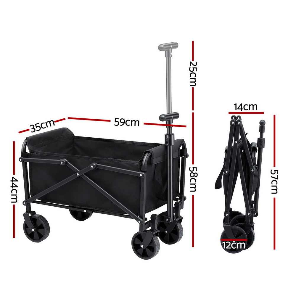 Gardeon Folding Garden Cart Oxford Cloth Steel Frame view 3