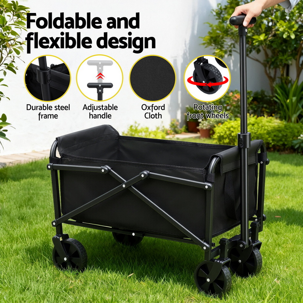 Gardeon Folding Garden Cart Oxford Cloth Steel Frame view 5